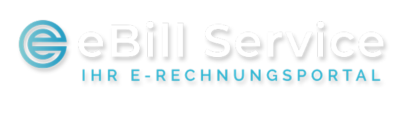 eBill Service Logo Weiß eBill Service - Der Anbieter für E-Rechnungen - Logo Weiß