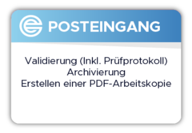 Konvertierung der E-Rechnung in eine PDF durch eBill2PDF